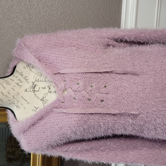 Pullover Knit Sweater Dress with Hood by AMP size Large NWT - Picture 2 of 8